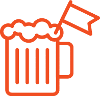 Beer with Flag Icon Image